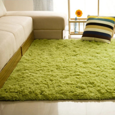 80*120 Cm Berbulu Kasar Anti-selip Karpet Karpet Yoga Kamar Tidur Ruang Tamu Lantai Mat/Cover Rumput Hijau-Intl