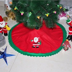 90 Cm Santa Claus Rok Pohon Pohon Natal Rok XMAS Dekorasi Pohon Merry Natal Perlengkapan Dekorasi Natal-Internasional