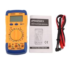 A830L Handheld Mini Pocket Digital LCD AC DC Multi Meter Tester Blue Orange - intl