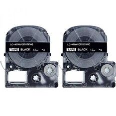 Absonik Penggantian Kaset Tape untuk EPSON LW-300 LW-400 LW-600P LW-700 LC-4BWV9 (1/2