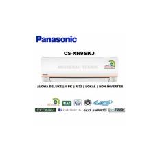 AC SPLIT PANASONIC 1 PK 1PK R32 ALOWA DELUXE NON INVERTER - XN9SKJ