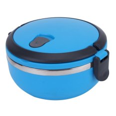 AC Stainless Steel Round Four Tier Meal Prep Containers Bento Food Stacking Lunch Box with Handle