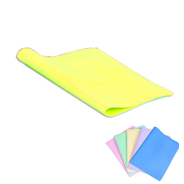 AIUEO Lap Plas Chamois - Lap Kanebo - Kuning - 2 Pcs