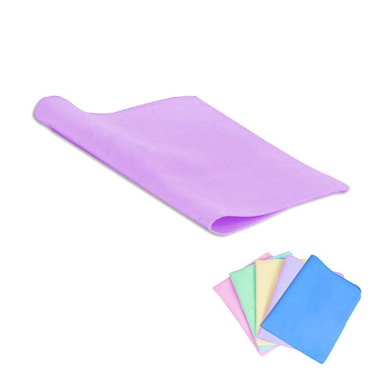 AIUEO Lap Plas Chamois - Lap Kanebo - Ungu - 2 Pcs