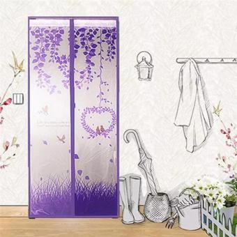 AIUEO- Magic Mesh Tirai Magnet Anti Nyamuk Motif Heart And Bird - Tirai Pintu Magnet