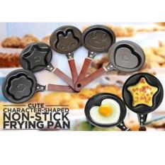 Aiueo Teflon Mini Non Stick Frying Fry Pan - Wajan Masak Karakter Anti Lengket Motif Random