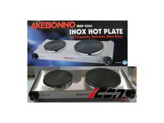 Akebonno Inox Double Hot Plate MSP-3201 Kompor Listrik Dua Tungku
