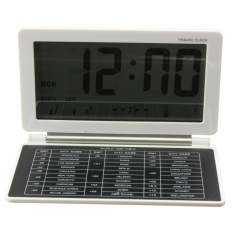 Jam Alarm Digital Clock dengan LCD Display Kalender Thermometer Fungsi Waktu Pengiriman Gratis Hitam-Intl
