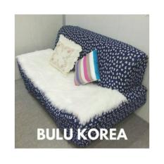 Alas Sofa Bulu Korea putih