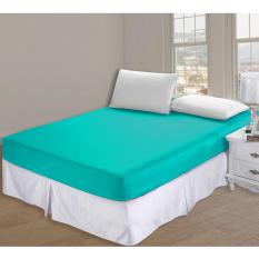 Alona Ellenov Sprei Waterproof Anti Air Tinggi 30cm Warna Hijau Tosca Ukuran 180 x 200 x 30cm- Hijau