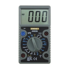 AN8206 Mini Digital Multimeter Layar Besar (Abu-abu)-Intl
