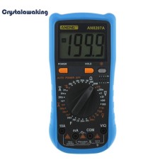 AN8207A LCD Digital Multimeter 1999 Menghitung Tegangan Ammeter AC DC Tester (Biru)-Intl