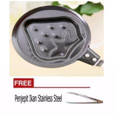Angel Teflon Mini Non Stick Frying Fry Pan - Wajan Masak Karakter Motif Anti Lengket Strawberry + Free Penjepit makanan