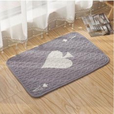 Anti-slip Cotton Kids Room Mat Mesin Cuci Dicuci Lantai Karpet Modern Dicetak Karpet untuk Kamar Tidur 40*60 CM-Intl