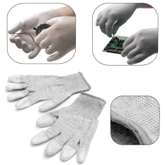 Anti-statis Anti Slip Sarung Tangan Komputer PC ESD Perlindungan Tenaga Kerja S-Intl