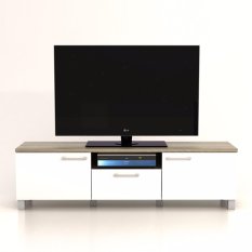 Anya-Living Rak TV Pico 3 CF Sonoma Brown - Putih
