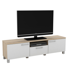 Anya-Living Rak TV Pico 3 CF Sonoma Oak - Putih