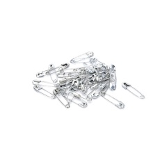 Perkiraan. 1000 Pcs Silver/Golden Tone Safety Pins 20mm Patchwork Badge Bros Jahit DIY Craft Silver-Intl