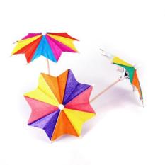 Perkiraan. 145 Pcs dari Delapan Square Paper Cocktail Drink Sticks Parasol Payung Picks-Intl