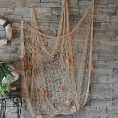 Arktik Land Gaya Mediterania Pancing Bersih Seaside Pantai Cangkang Pesta Dekorasi Dinding Rumah-Internasional