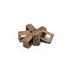 Artefak Trading Company Rotan 6-Piece Rectangle Serbet Ring Set, 2