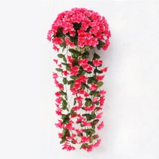 Artificial Silk Violet Ivy Hang Bunga Vine Rotan Dinding Gantung Buatan Tanaman Wedding Party Home Garden Balcony Dekorasi-Intl