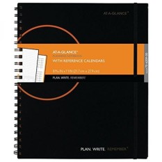 AT-A-GLANCE Perencanaan Buku Catatan dengan Kalender Referensi, Rencana. Menulis. Ingat. Januari 2018-Desember 2018, 8 9/16