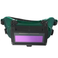 Otomatis Tenaga Surya Gelap LCD Pengelasan Kacamata Welding Masker Pengelasan Kacamata Helm Hijau + Hitam-Internasional