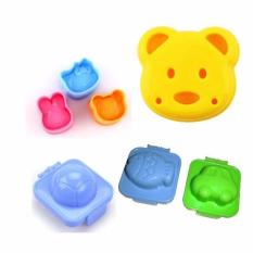 Baby Talk - Sets Alat Cetakan Serbaguna Isi 4Pcs Untuk Nasi / Bento & Telur + Roti / Sandwich - Motif Karakter Lucu Kesukaan Anak Cetakan Bento Karakter Cetakan Lucu Cetakan Makanan - Motif Random