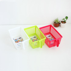 BAFFECT Portable Plastik Keranjang Penyimpanan Dapur Perumahan Buah Kotak Kecil