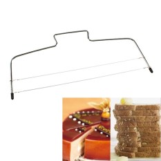 Roti Pastry Tools Adjustable Kawat Kering Slicer Leveler Stainless Steel Slice untuk Kue Lapis Harga Terbaik-Intl