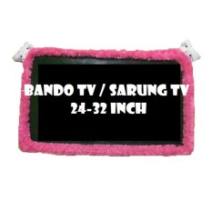 BANDO Tv Karakter HELLO KITTY Pink 22-32inch Aksesoris TV / Sarung TV / Bandana TV