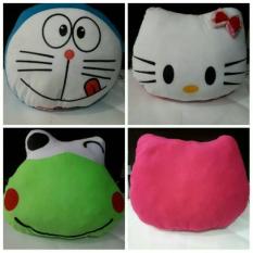 BANTAL KEPALA KARAKTER LUCU DORAEMON KEROPY HELLOKITTY PIKACHU 35x35