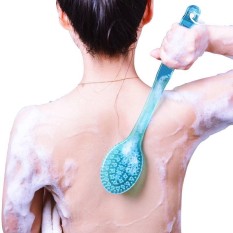 M_home Mandi Gosok Kembali Kuas Lembut Bristle Spa Kuas Badan Pijat Mandi Panjang Pegangan-Internasional