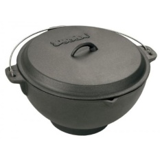 Bayou Classic 7419 11-Quart Besi Cor Jambalaya Pot/deep Fryer dengan Tutup Kubah-Intl