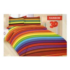 BED COVER SET BONITA 3D KING 180 X 200 RAINBOW / BEDCOVER SET