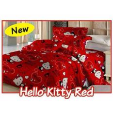 Bed cover set fata hello kitty red 120x200
