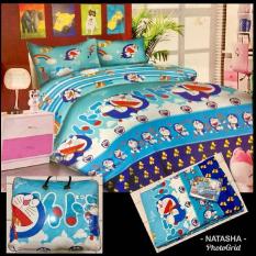 Bed cover set + Sprei motif Doraemon Ukuran King size ( 180X200 )