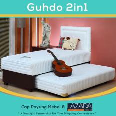 Bed Sorong 2 in 1 Standar sandaran Prospine 120 x 200 cm (Lengkap Kasur atas, Sorong bawah & Sandaran Guhdo)