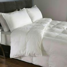 Bedcover Katun Jepang Motif Polos Putih Uk Double 2.4 x 2.4 m