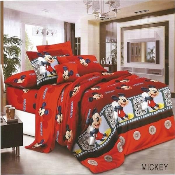 Bedcover Set Fata Signature Uk.120 X 200 Motif Mickey R Berkualitas