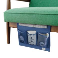 Disamping Caddy Tempat Tidur/Tempat Tidur Gantung Organizer Pocket Cabin Tempat Tidur Sofa TV Remote Controller IPad IPhone Tissue Buku Majalah Kacamata Cable Pen Bed Meja Meja Tidy Storage Bag, Kopi, Merah-Intl
