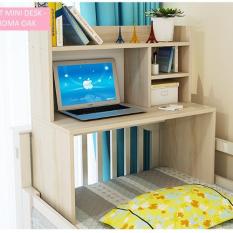 Best Mini Desk Meja Laptop, Belajar dan Rak Multifungsi - Kayu Oak