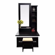 Best MRM Meja Rias Minimalis Set Bangku Duduk uk.80x175 cm - Hitam