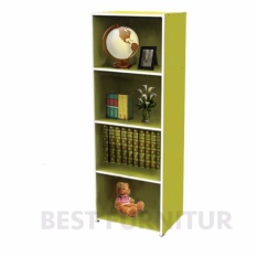 Best Rak Buku Pajangan Serbaguna 4 Tingkat - Hijau