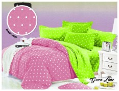 BEST SELLER!! Bedcover Romeo Polkadot ukuran 120 x 200 - Green Limeseprai kintakun / seprai bonita / seprai my love / seprai polos / seprai murah / seprai rumbai / seprai california / seprai karakter