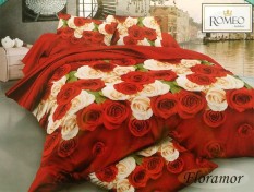 BEST SELLER!! Bedcover Romeo ukuran 120 x 200 / Extra Single / No.3 - Floramorseprai kintakun / seprai bonita / seprai my love / seprai polos / seprai murah / seprai rumbai / seprai california / seprai karakter