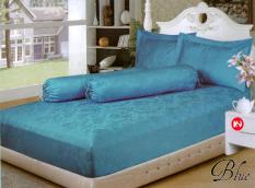 BEST SELLER!! Sprei 100 cotton Organic Merk Emily Ukuran 180x200 B4 - Blueseprai kintakun / seprai bonita / seprai my love / seprai polos / seprai murah / seprai rumbai / seprai california / seprai karakter