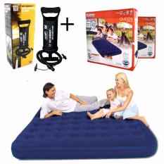 Bestway Air Bed Queen Matras + Pompa Tangan 12 Inch Paket Kasur Angin & Pompa