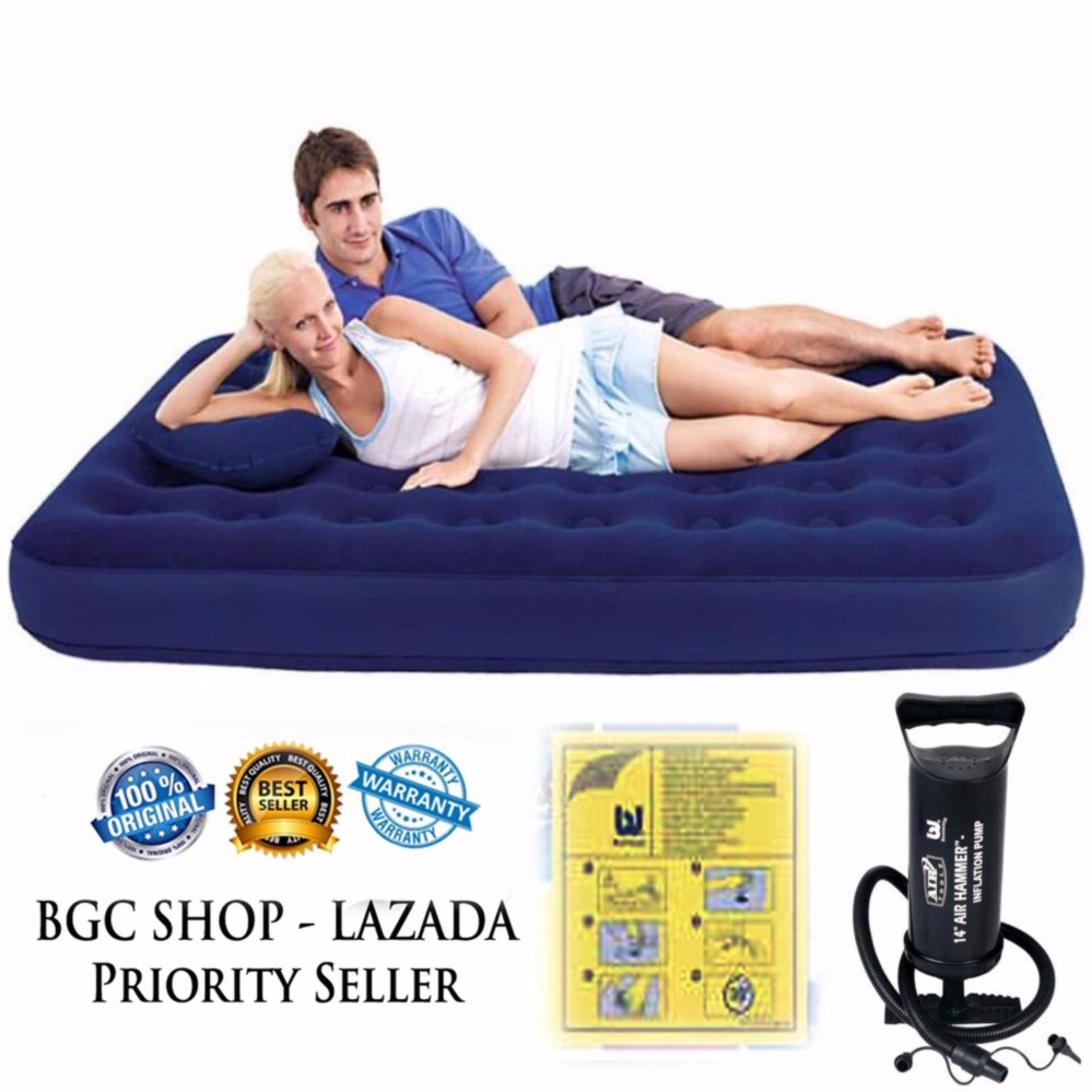 Bestway Kasur Angin Double + Pompa Angin 12\